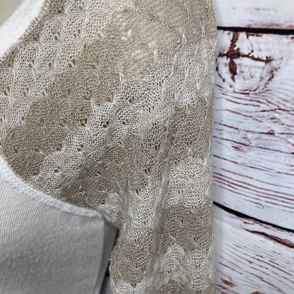 American Rag | Half Button Up Shirt Raglan Sleeve - Picture 4 of 6